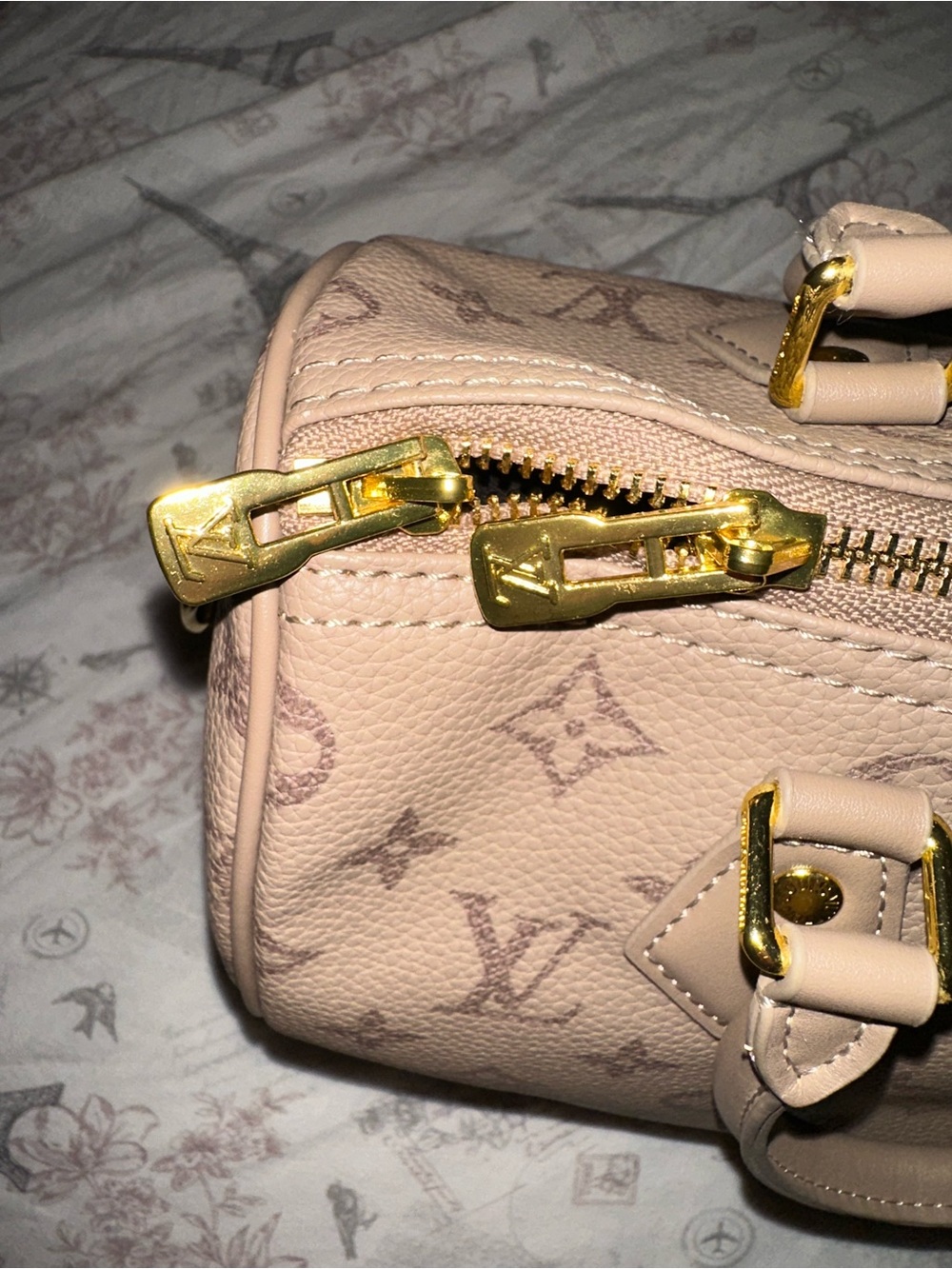 Speedy bag Taupe Monogram - Picture 5 of 6